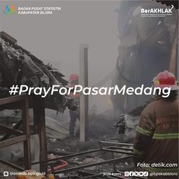 Kebakaran di Pasar Medang Kecamatan Blora