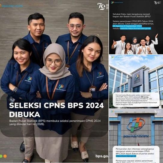 Seleksi CPNS BPS 2024 Dibuka