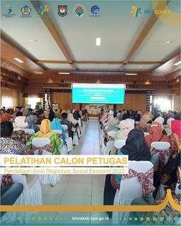 Pelatihan Calon Petugas Pendataan Awal Registrasi Sosial Ekonomi 2022 BPS Kabupaten Blora Gelombang 