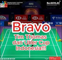 Bravo Tim Thomas  dan Uber Cup Indonesia!