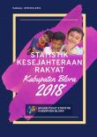 Statistik Kesejahteraan Rakyat Kabupaten Blora 2018