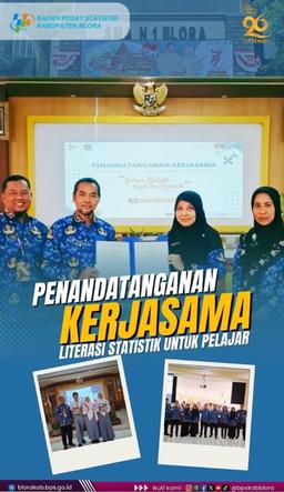 Penandatanganan Kerjasama Literasi Statistik Untuk Pelajar